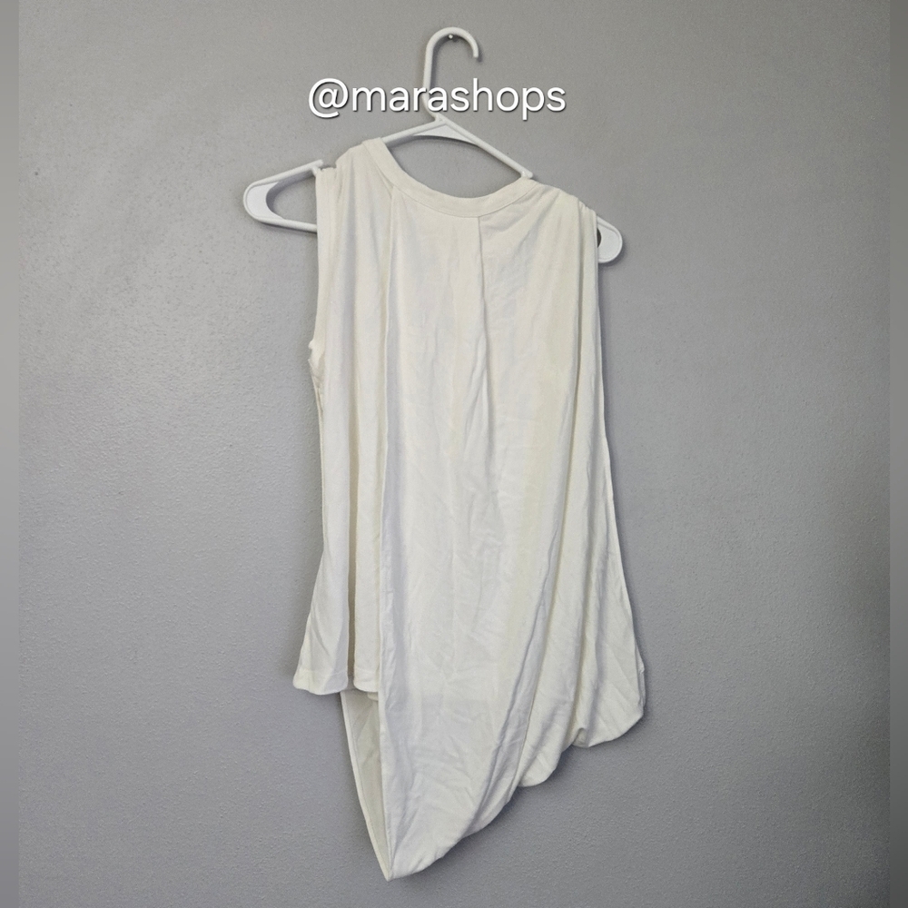 Reiss Elva Draped Layered Top Ivory - Picture 7 of 9